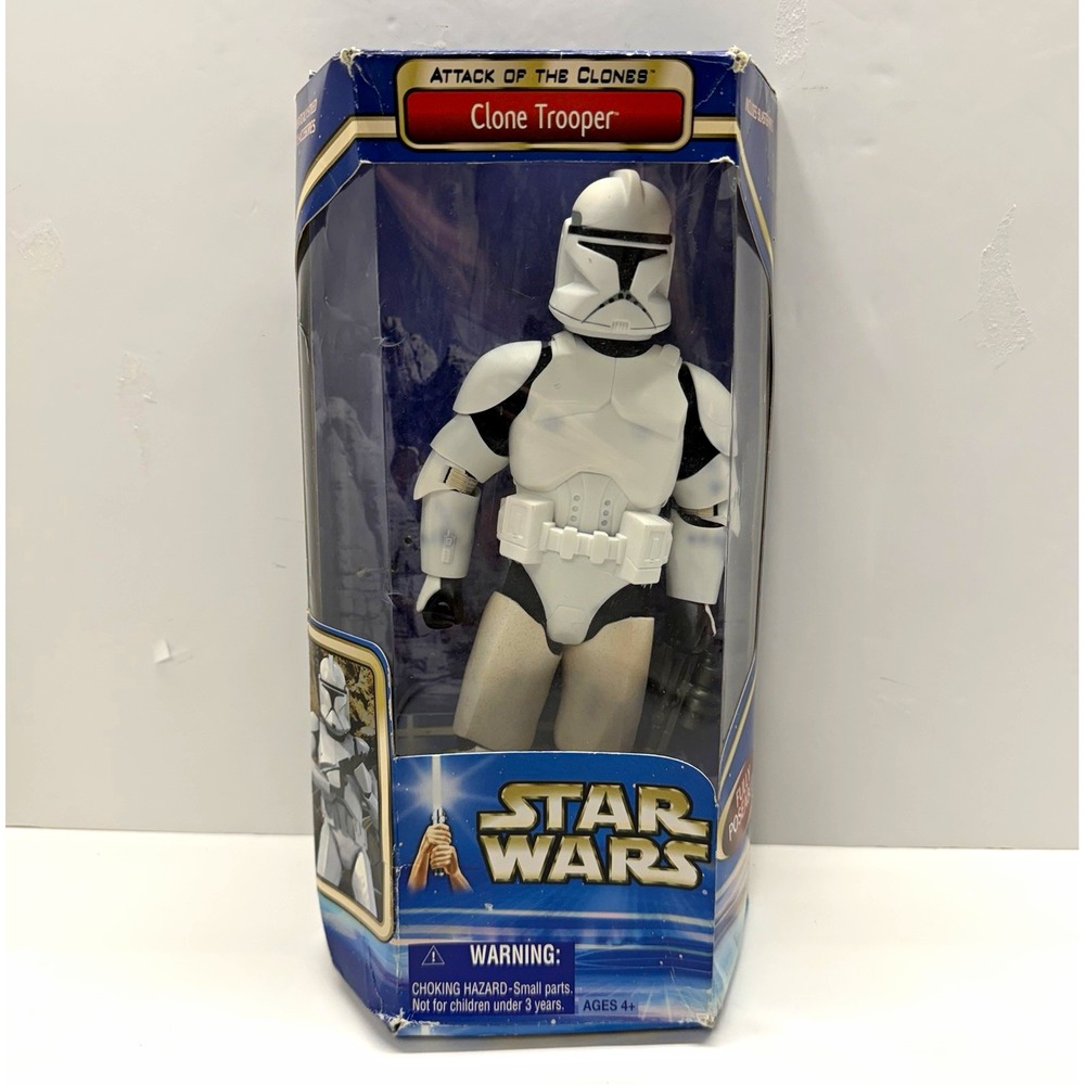 Hasbro 2002 Star Wars Attack of the Clones Clone Trooper 12" Action Figure